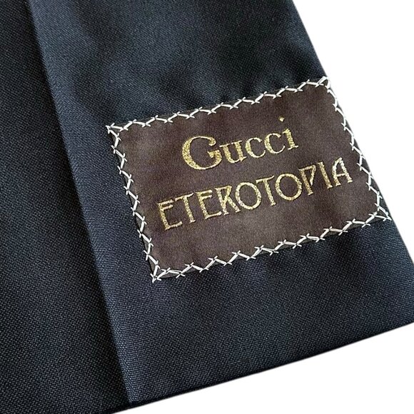 Gucci Eterotopia Collection Wool Wide Leg Pants Trousers Slacks Size 36 IT XS 0 - Picture 4 of 15